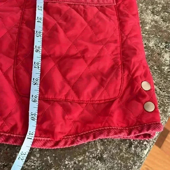 Cherokee Barn Jacket Red Quilted Corduroy Lightweight Chore Coat Womens Sz XL - Picture 9 of 12